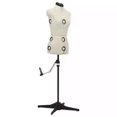 Adjustable Female Dress Form Mannequin Cream Small Tailor Display Stand Dummy • $249.85