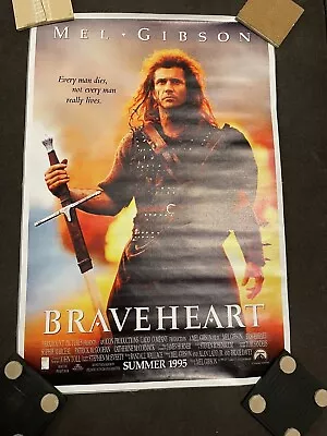 Braveheart Movie Mel Gibson Minus Canvas Art 17” X 24.5” $1 Ship • $17.99