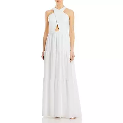 Aidan By Aidan Mattox Womens Crepe Tiered Evening Dress Gown BHFO 5804 • $16.99