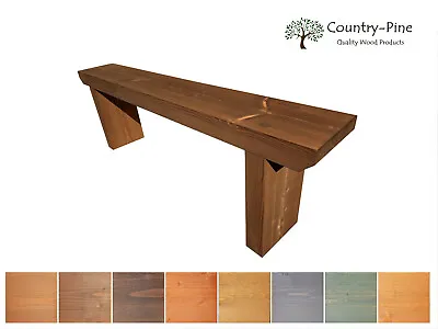 £79.95 • Buy Rustic Slow Growth Solid Pine Garden Bench 9x3 Rustic Treated (Chamfer) Handmade