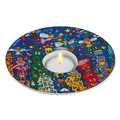 James Rizzi  JOY TO THE WORLD  GOEBEL - Tea Light 2014 Collection!  • $31.79