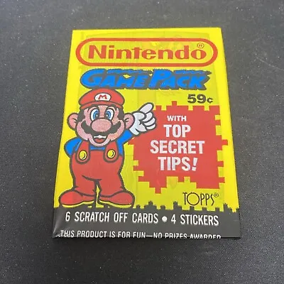 1989 Topps Nintendo Gamepack Mario Unopened And Clean! • $4.99