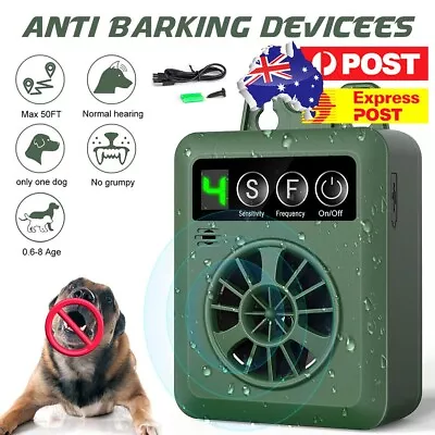 Outdoor Anti Bark Device Ultrasonic Dog Barking Control Stop Repeller Trainer AU • $22.99