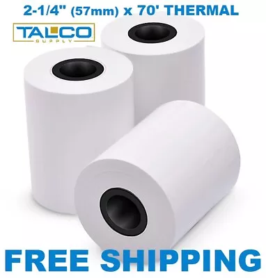 (24) VERIFONE Vx520 (2-1/4  X 70') THERMAL PAPER ROLLS  ~FAST FREE SHIPPING~ • $20.59