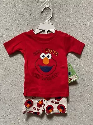 Elmo Pajamas 2 Pcs Set Baby Toddler Kid's Boys Girls Sleepwear Sesame Street • $9.99