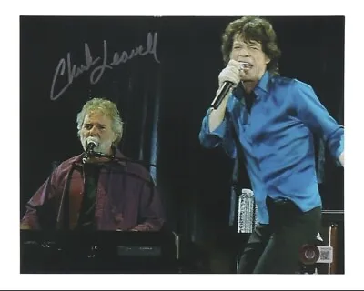 Chuck Leavell Signed 8x10 Photo Mick Jagger (Beckett COA) • $49.99