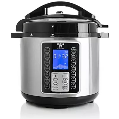 Moss & Stone Electric Pressure Cooker With Large LCD Display Multi-Use 6 Quart • $117.45