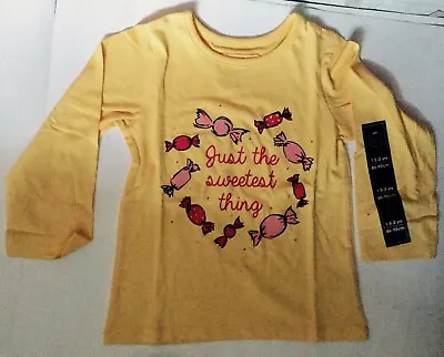Baby / Girls Yellow Long Sleeve T Shirt With Just The Sweetest Thing Detail • £4.99