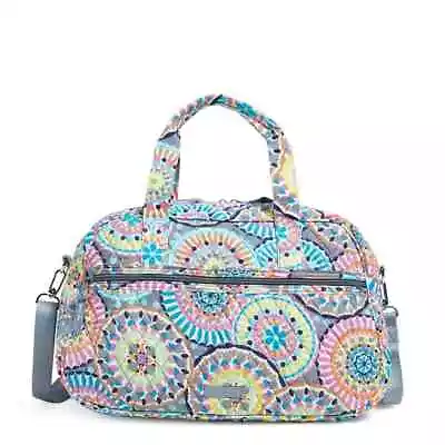 Vera Bradley Compact Traveler Bag Sunny Medallion Gym Carry All Tote NWT • $71.24