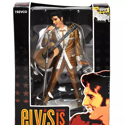 NEW Vintage Trevco Elvis Presley Gold Suit Christmas Ornament Figurine 2008 • $12.69