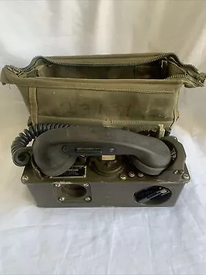 US Army TA-312/PT Field Radio Telephone Phone Set W/ Case -Specialty Electronics • $195