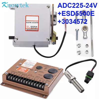 ADC225-24V 24V Actuator ADC225-24 +Speed Controller ESD5500E +Pickup 3034572 • $209.99