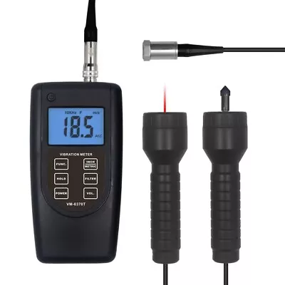 VM-6370T Multifunctional Vibration Tachometer 2 In 1 Vibration Meter Analyser • $339