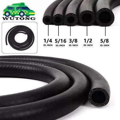 $15.99 • Buy Fuel Line Hose Gas Lines Rubber NBR Push On Hose 1/4  5/16  3/8  1/2  5/8 