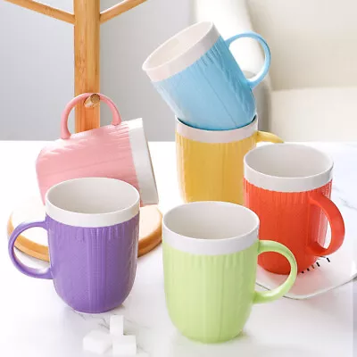 330ml Colour Porcelain Drinking Tea Coffee Mugs Cups • £2.99