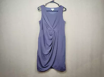 A Pea In The Pod Women's Maternity Dress Size Medium Gray Sleeveless Pullover • $8.99