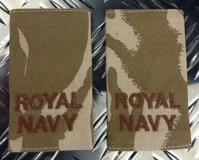 Genuine British Naval Desert ROYAL NAVY ABLE RATE Rank Slides / Epaulettes - NEW • $7.45