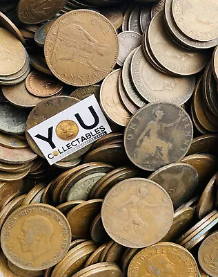£22.99 • Buy Job Lot 1kilo Mixed Copper/bronze Old English Pennies Half Penny Unsorted Coins