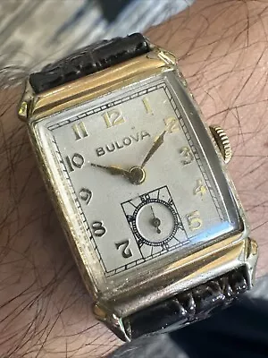 Vintage Gold Filled Bulova Mechanical Manual Wind Wristwatch A151 8AH • $89