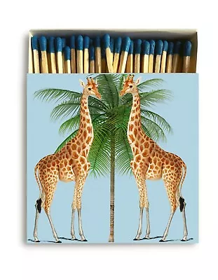 Curator Home Luxury Long Safety Matches I Giraffes Design Square Match • £8.49