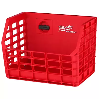 Milwaukee Packout Compact Wall Basket Tool Holder Storage Plastic Red 20 Lbs. • $30.97