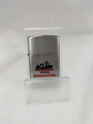 Zippo 2017 FISHERMAN'S FRIEND Silver Color Oil Lighter • £108.98
