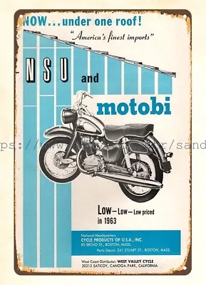Hanging House Decor 1963 Motorbike Biker 175 Maxi Motorcycle Metal Tin Sign • $18.84