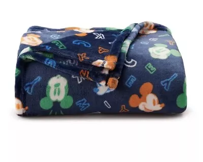 The Big One Supersoft Oversized Disney Mickey Mouse Dark Blue Throw 5ft X 6ft • $26.95