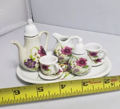 Vintage? Porcelain ROYAL NORFOLD 8 Piece Porcelain Mini TEA SET-Greenbrier Int. • $10