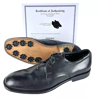 Micheal Jordan Personally Worn Salvatore Ferragamo Golf Shoes + Heritage COA • $3995