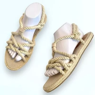 NEW H&M Twisted Rope Sandals SZ 40 (US 9) • $17.99