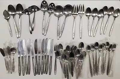 Viscount Flatware +AAA Hull Stainless Japan 54 Pieces - RARE W/ Duplicates  • $59.46