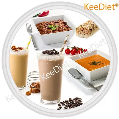 £58.99 • Buy KeeDiet VLCD Meal Replacement Diet - Set 56 Shakes Meals Soups Bars Free Blender