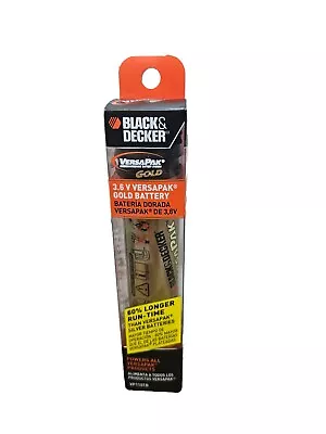 Black & Decker VersaPak Gold 3.6V Battery VP110 Rechargeable Extended Run NIP • $34.99