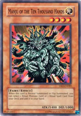 Yugioh! MP Manju Of The Ten Thousand Hands - DR2-EN089 - Common - Unlimited Edit • $0.99