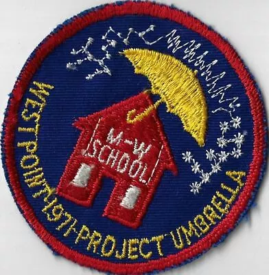 1971 M-W School West Point Project Umbrella RED Bdr. [MX-13240] • $6.95