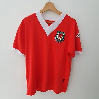 Rare Original Vintage Wales 2006 Kappa Home Football Shirt XXL • £25.99