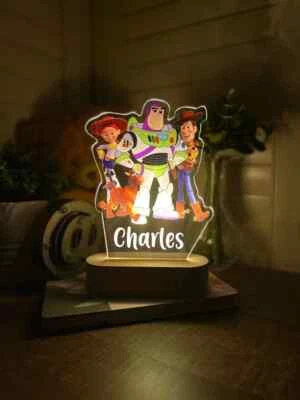 Personalised TOY STORY Nursery Room Decor Lamp Birthday Gift  Table Lamp AU • $57.74
