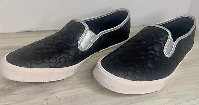 Disney Parks MICKEY MOUSE Icon Black Slip On Shoes Size 8 Adult • $14.97