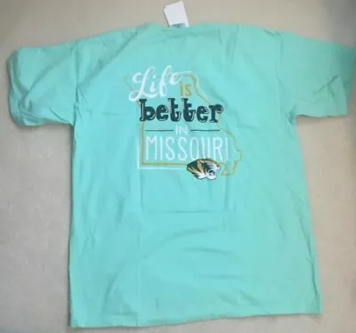 NEW NCAA Missouri Tigers T Shirt Men - Island Reef Green XL X-Large NEW NWT 74ST • $14.88