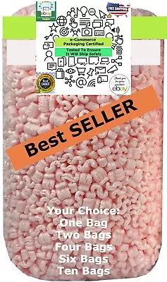 Packing Peanuts Shipping AntiStatic Fill Loose Gallons Ft Pink 3.57142135 CF • $17.83