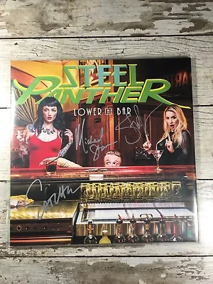 Steel Panther Autographed Lower The Bar Green Vinyl Record Signed Auto • $109.99