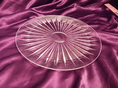 $35.99 • Buy VAL ST. LAMBERT CAKE PLATE BALMORAL Belgium Crystal  11-5/8  Dia. Serving Tray