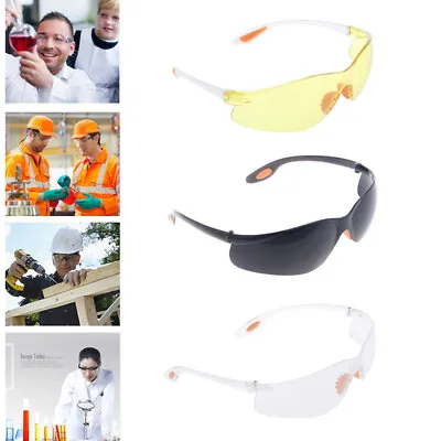 Clear Eye Protection Protective Safety Riding Goggles Glasses Work Lab Dental • $1.99