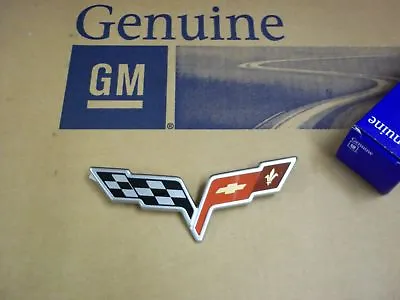 05 06 07 08 C6 Corvette New Gm Front Bumper Cover Emblem Crossed Flags • $112.95