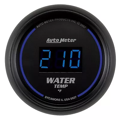 Auto Meter 6937 Cobalt 2-1/16  Digital Water Tachometer Gauge 0-340 • $158.52