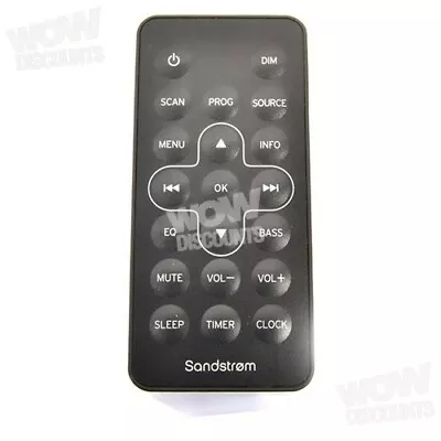 £5.52 • Buy Sandstrom Soundbar Remote Control 105000313