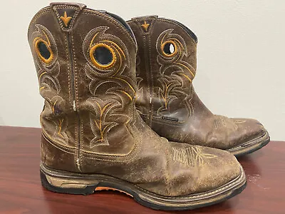 Dan Post Men's Storms Eye Waterproof Brown Work Cowboy Boots DP56414 Size 15 M • $49.99