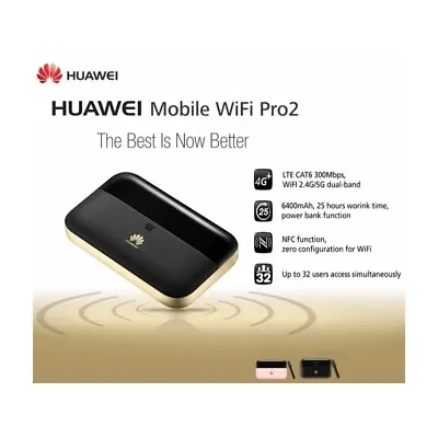 Huawei E5885Ls 93a 4G/3G Mobile WiFi Pro2 Router 4g Hotspot Pocket Wireless Wifi • $445.86