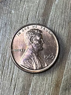 1969-S Lincoln Head Memorial Cent Penny • $1